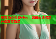 探索糖心视频vlog：记录生活点滴，分享真实瞬间